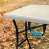 5-Foot Fold-In-Half Table Indoor Outdoor Picnic Party Camping Dining Table Gray