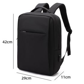Men 15.6 Inch Laptop Backpacks Business Travel Waterproof Shoulder Bag For Teenager Light Large Capacity School Backpack (Color: T9029 Black)